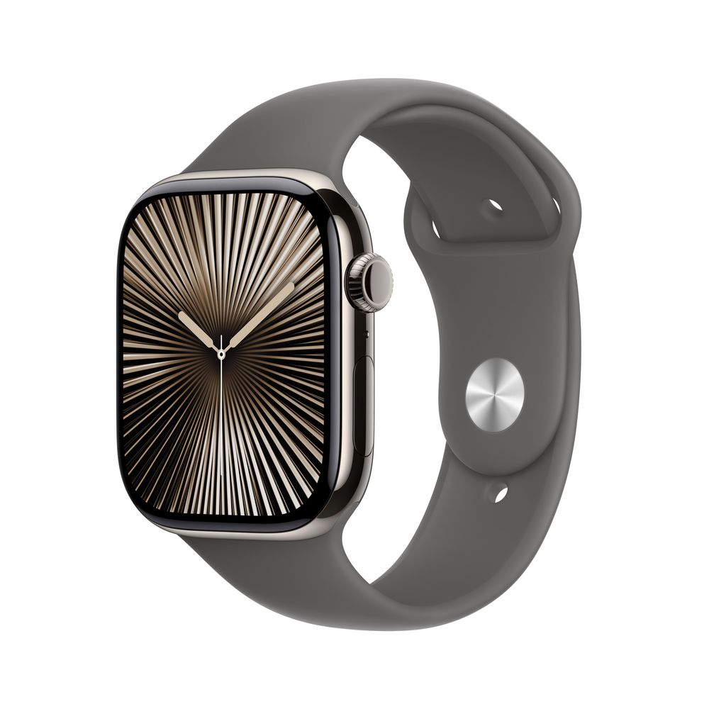 Apple Watch Series 10 46mm Cellular Titanium (Simlockvrij) / SV Grijs