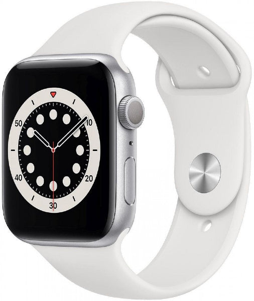 Apple Watch Series 6 44mm Cellular Titanium (Simlockvrij) / SV Zilver