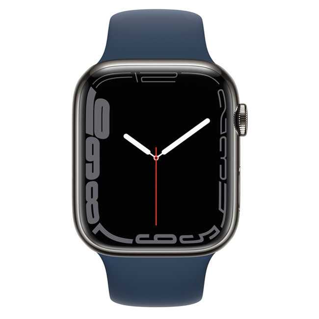 Apple Watch Series 7 45mm Cellular Stainless Steel (Simlockvrij) / SV Zwart