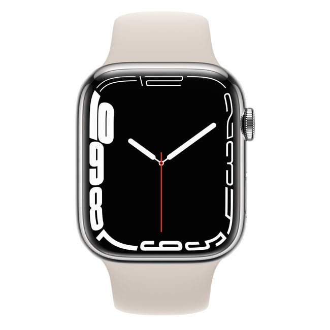Apple Watch Series 7 45mm Cellular Stainless Steel (Simlockvrij) / SV Zilver